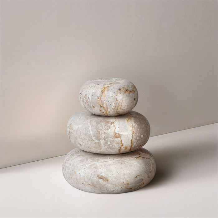 Pumpkin - 3 Piece Marble Decorative Object