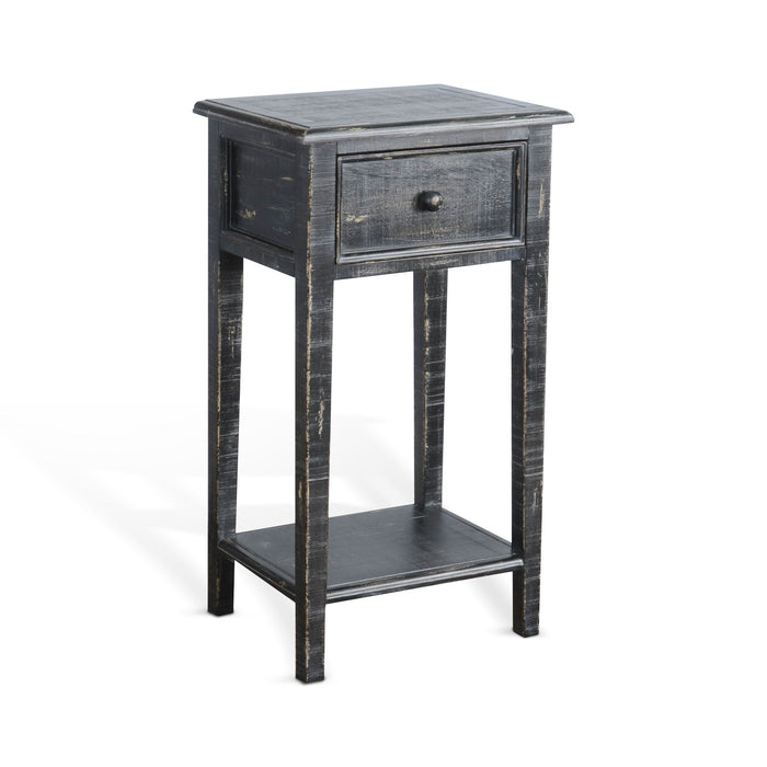 Marina - Black Sand - Side Table - Black - 31" Height