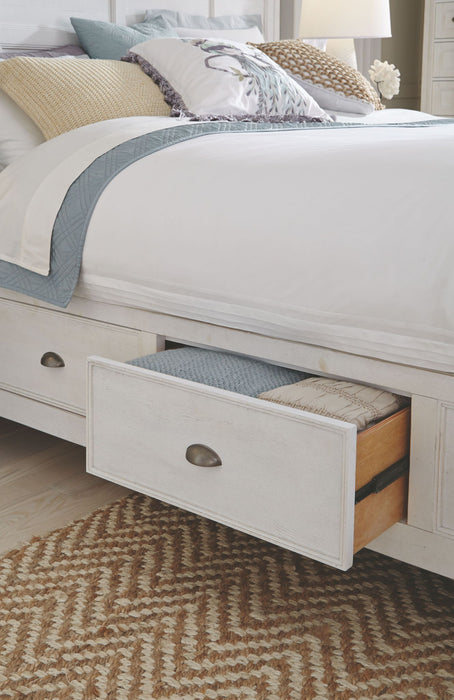 Heron Cove - Complete Panel Bed With Storage Rails