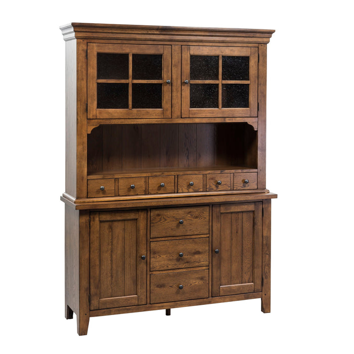 Hearthstone Ridge - Hutch & Buffet - Dark Brown