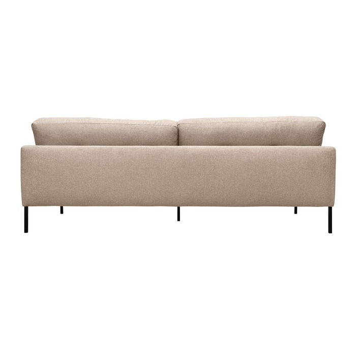 Michalina - 84" Fabric Sofa With Black Metal Legs