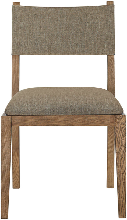 Avon - Linen Textured Performance Fabric Dining Side Chair (Set of 2)