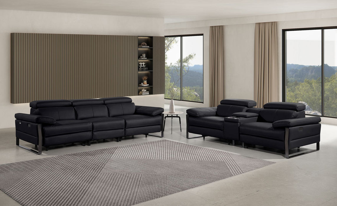 1246 - Modular Power Triple Reclining Sofa And Console Loveseat Set With Power Headrests