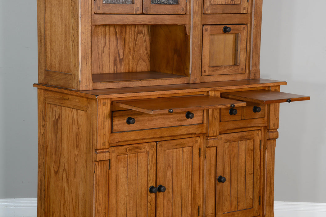 Sedona - Buffet And Hutch - Rustic Oak