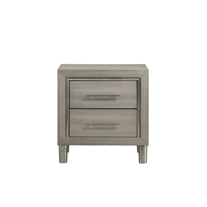 Lennox - 2 Drawer Nightstand - Gray
