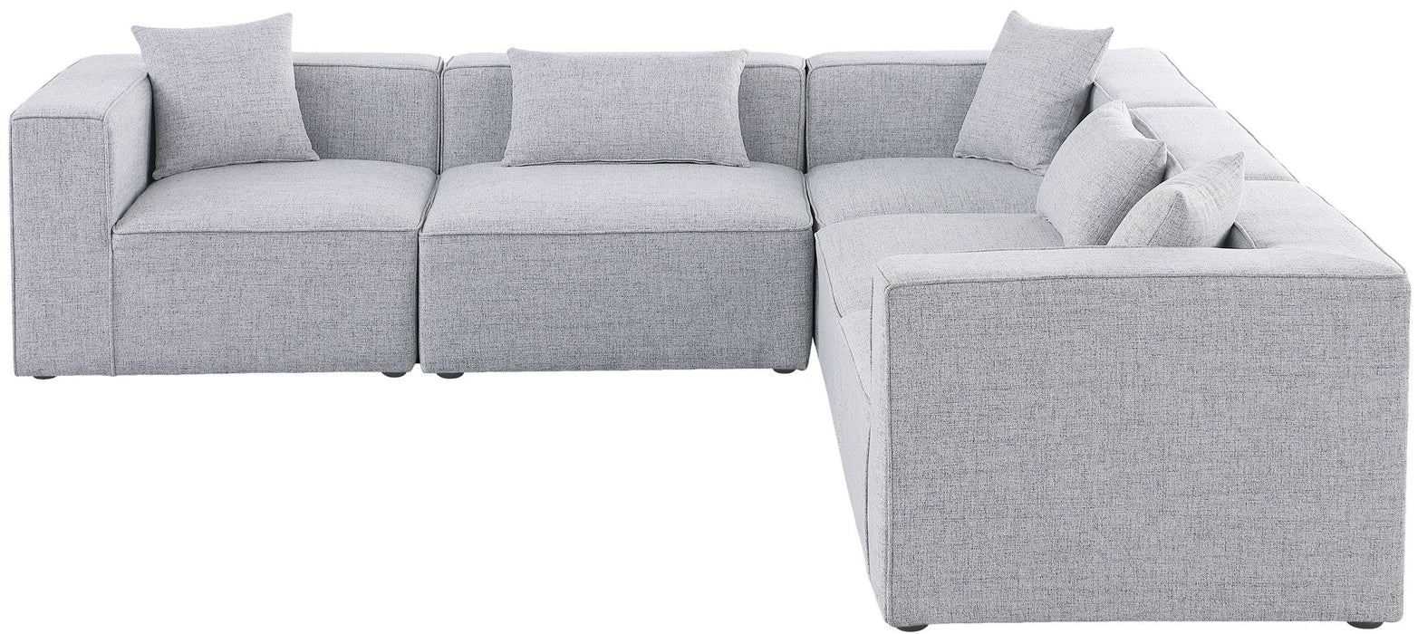 Cube - Linen 5 Piece Modular Corner Sectional