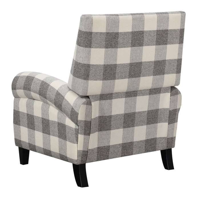 Willow Creek - Press Back Chair - Pebble Gray Buffalo Check