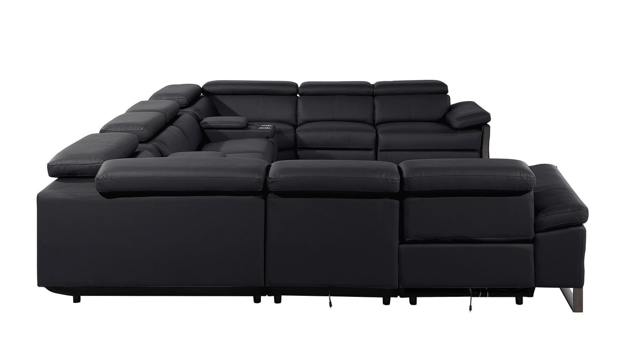 1246 - 10-Piece U-Shaped Modular Power Reclining Sectional With 4 Power Recliners And Power Headrests