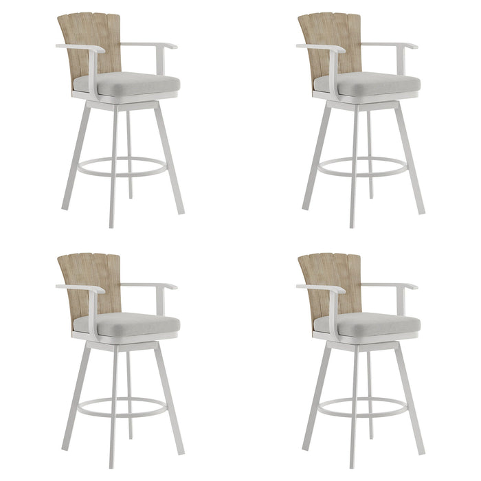 Hazel - Outdoor Patio Swivel Counter Stool Set