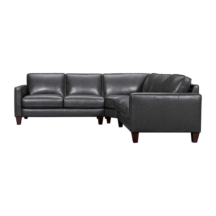 Summit - 3 Piece Leather Sectional Sofa