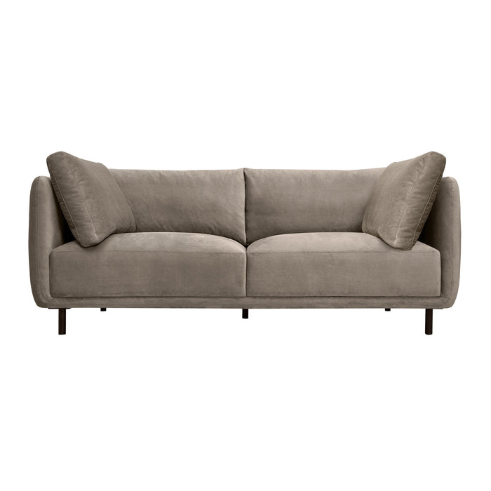 Serenity - 79" Fabric Sofa With Black Metal Legs