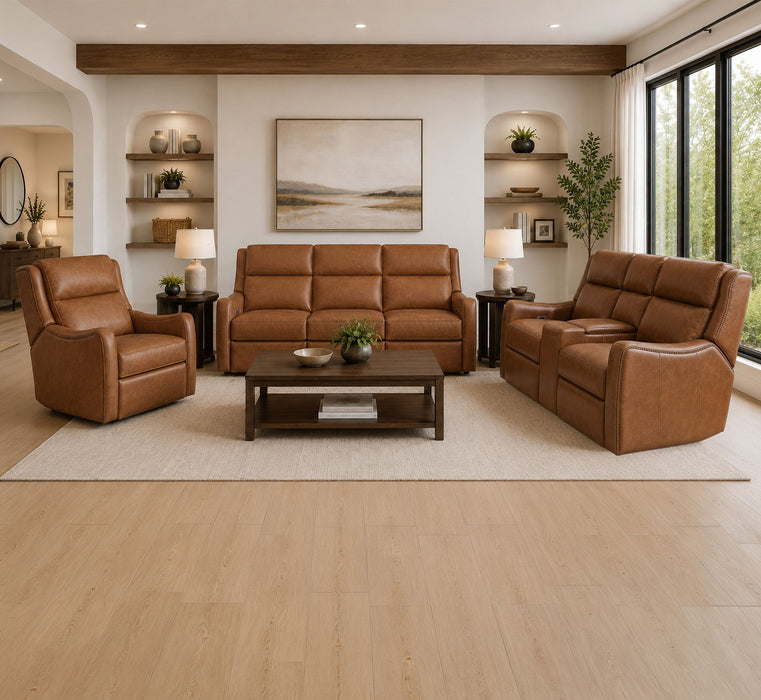Channing - Power Zero Gravity Sofa P3 - Renaissance Cinnamon