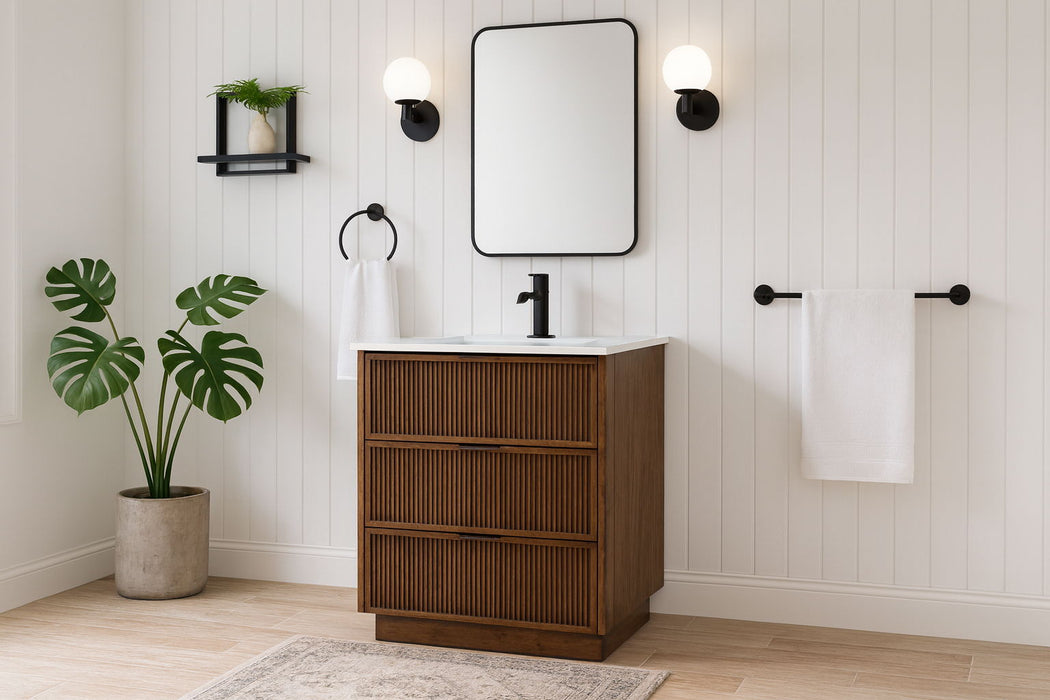 Willard - Engineered Stone And Solid Wood Bathroom Vanity