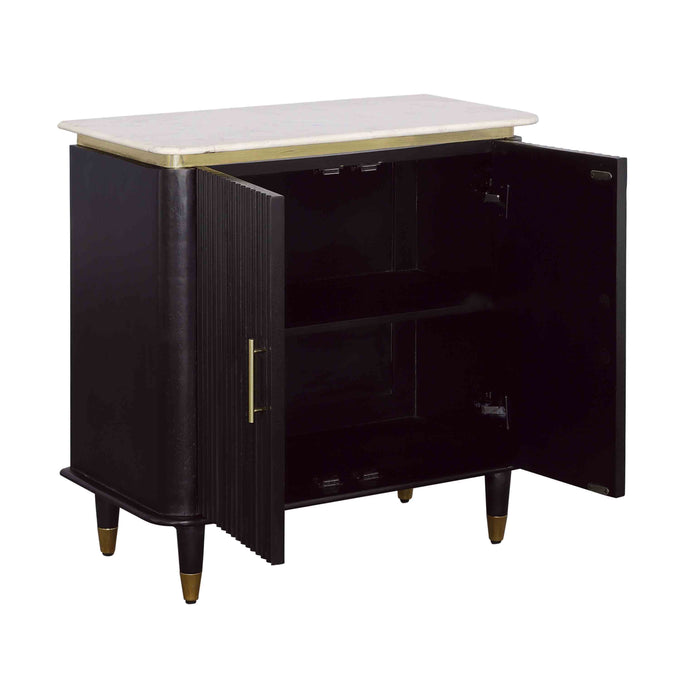 Carlyle - Two Door Cabinet - Black / Gold