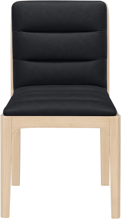 Ellis - Vegan Leather Upholstered Dining Chair (Set of 2) - Natural Base