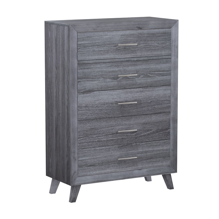 Rappa - 5-Drawer Dresser - Warm Gray