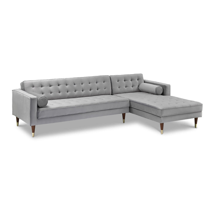 Somerset - Velvet Mid Century - Modern Right Sectional Sofa