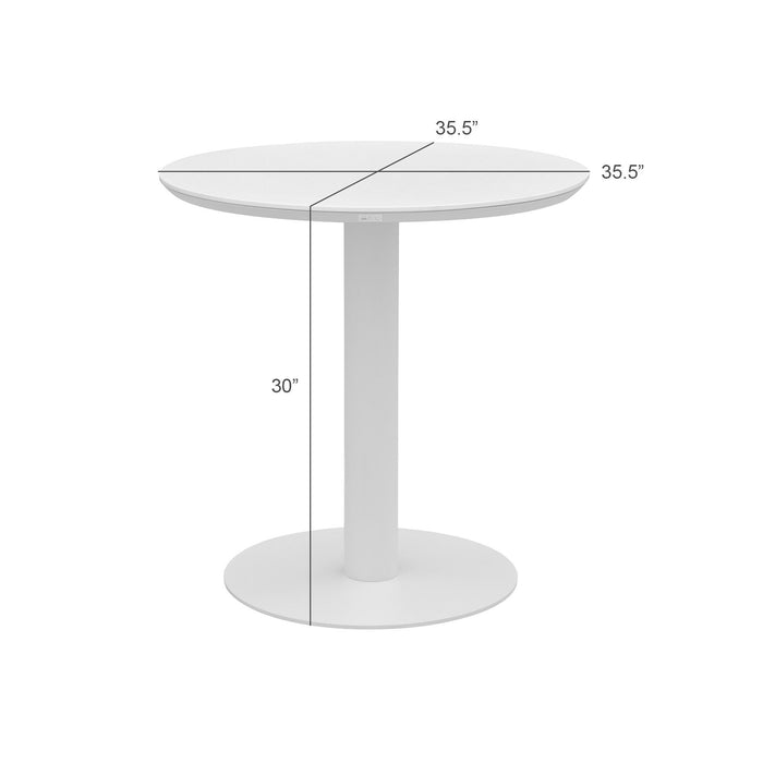 Clarke - Round Outdoor Bar Table - Black