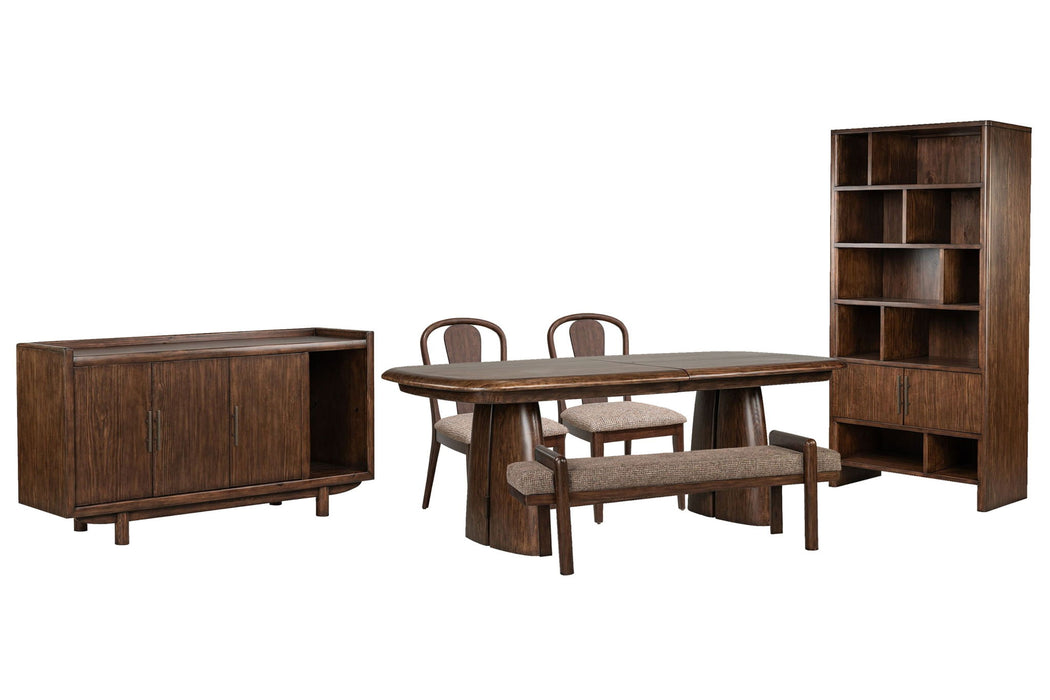 Belville - Extendable Trestle Dining Table Set