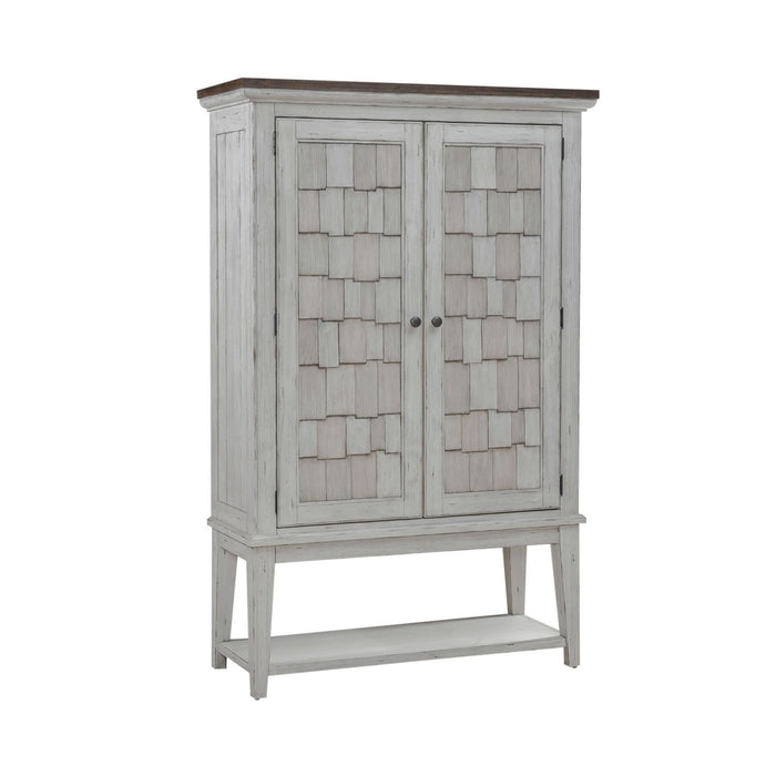 River Place - Bar Cabinet - White