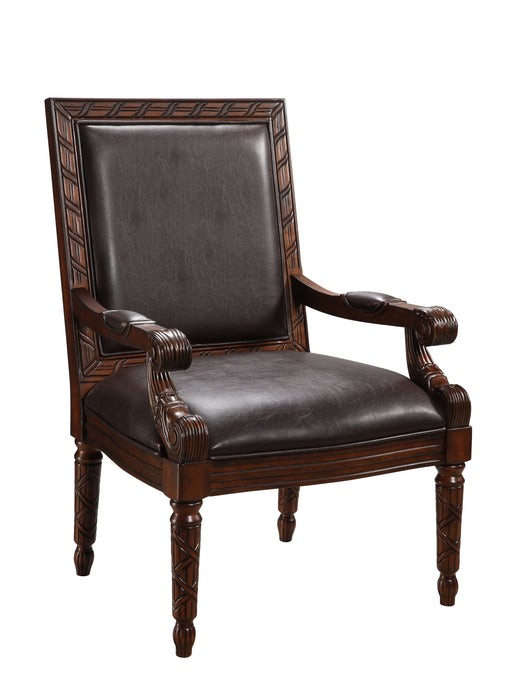 Lenora - Accent Chair - Medium Brown