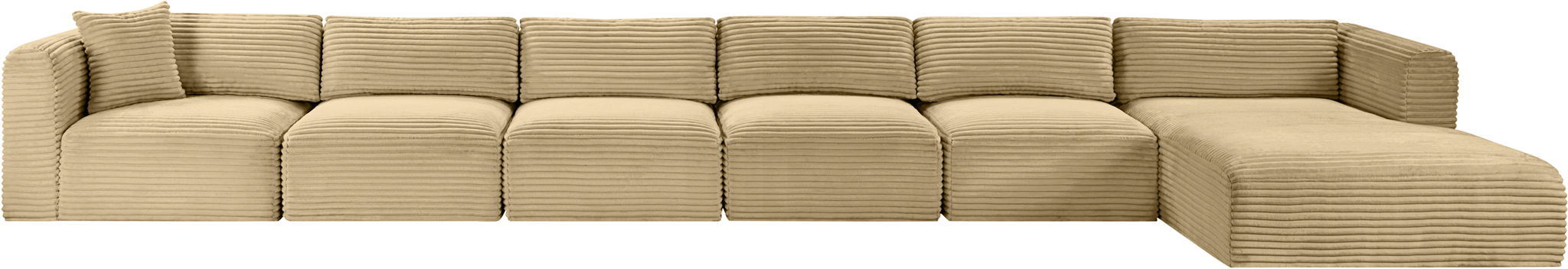 Shaggy - 6 Piece Modular Sectional With Chaise