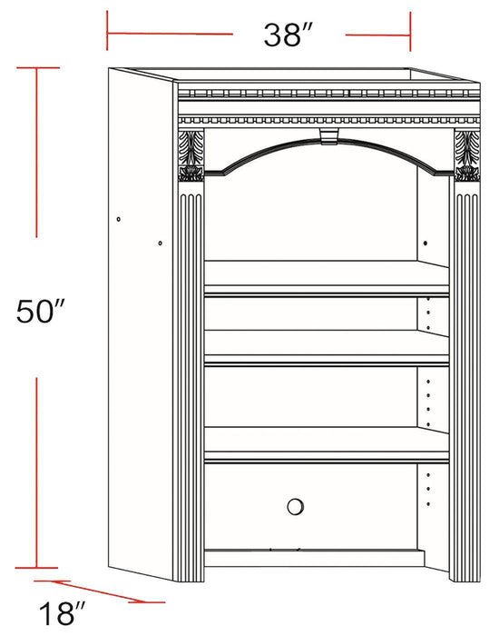 Huntington - Library Desk (2 Piece) - Antique Vintage Pecan
