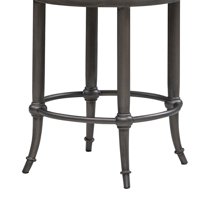 Vince - Commercial Grade Steel Frame Faux Leather Upholstered Swivel Counter Height Barstool