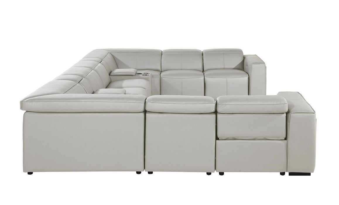 1224 - 10-Piece U-Shaped Sectional Sofa In With 4 Power Recliners & Power Headrests