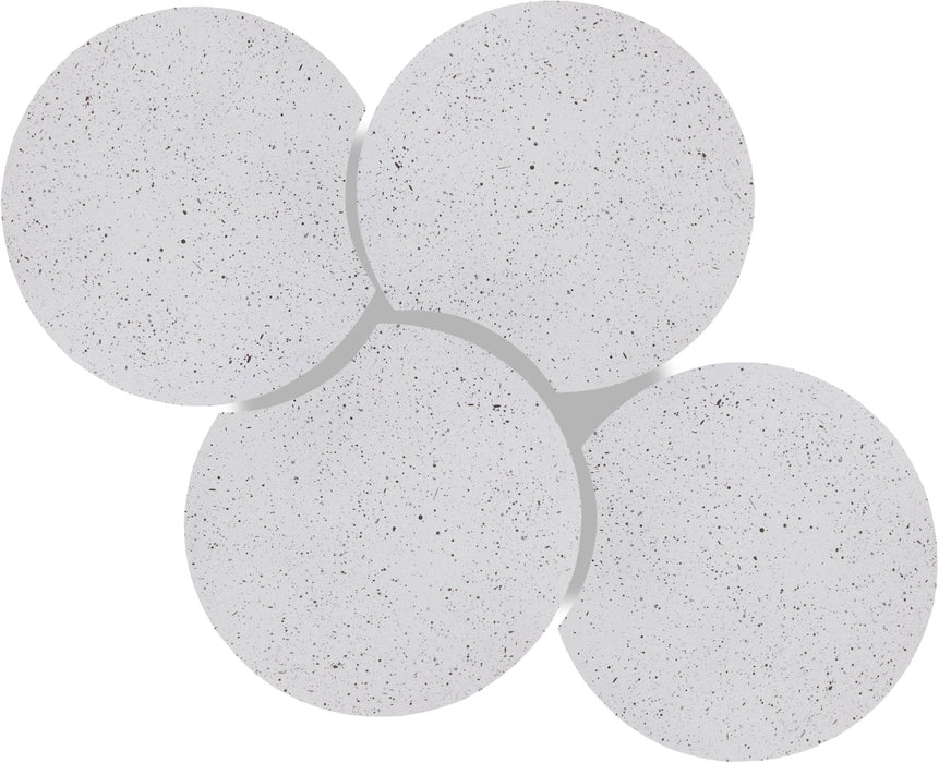 Dimple - 20" 4 Piece Modular Coffee Table - Terazzo Finish