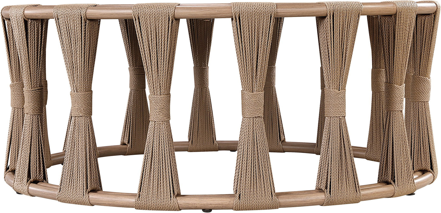 San Pietro - Aluminum Outdoor Patio Coffee Table - Natural