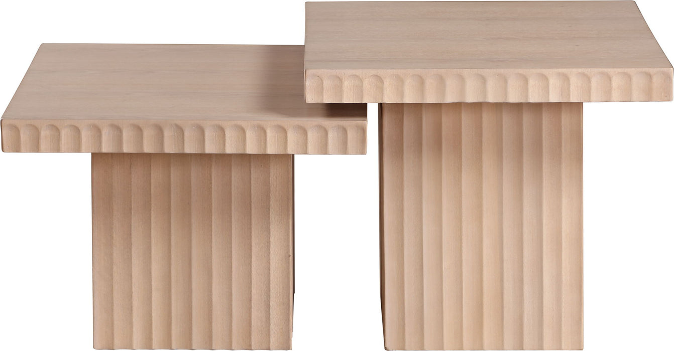 Spencer - 18" Oak Veneer 2 Piece Coffee Table