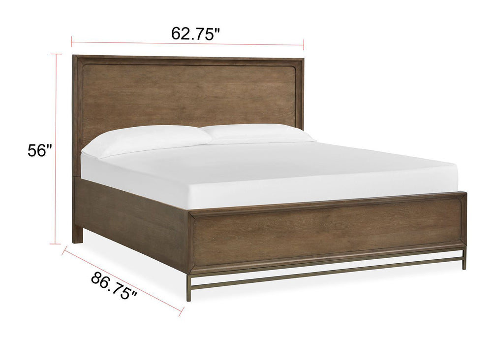 Lindon - Complete Panel Bed - Belgian Wheat