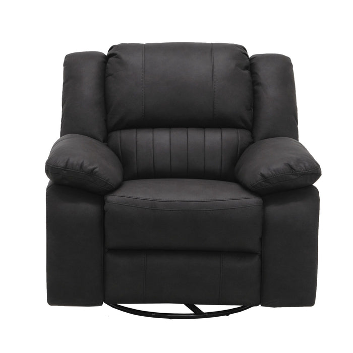 Navaro - Swivel Gliding Recliner - Black Licorice