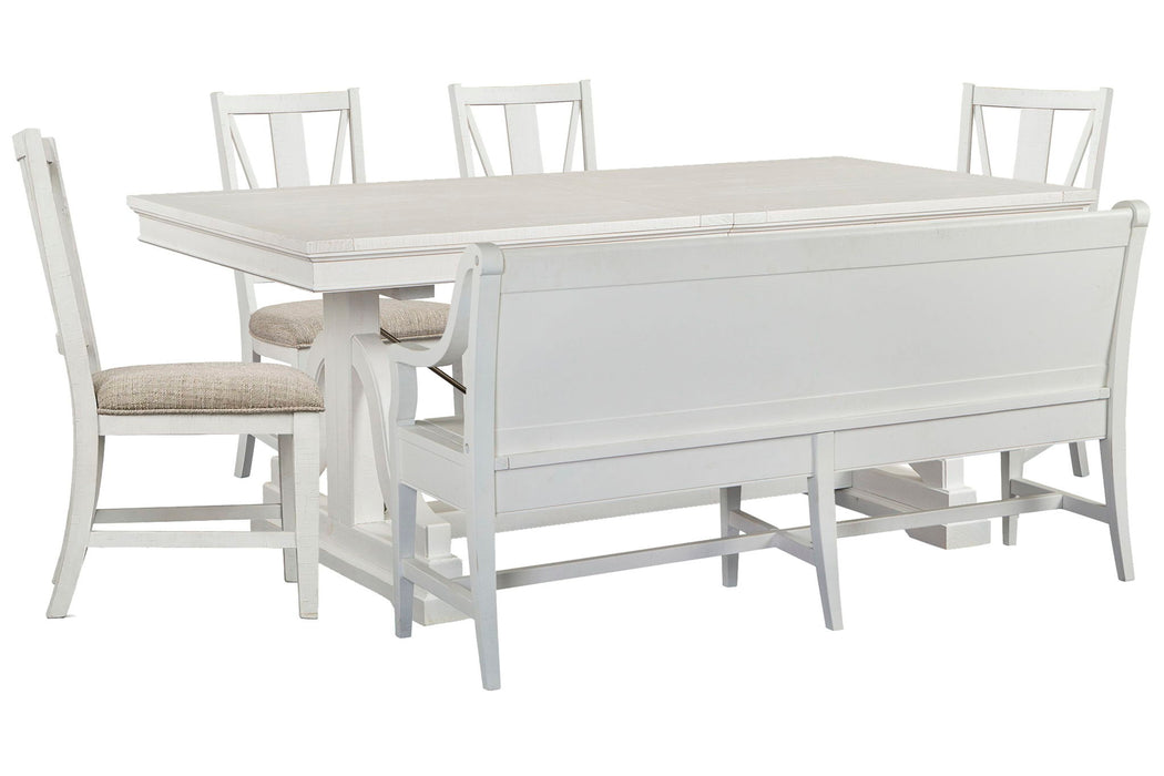 Heron Cove - Extendable Trestle Dining Table Set