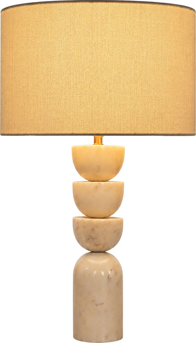 Opus - Linen Textured Fabric And Brass Table Lamp