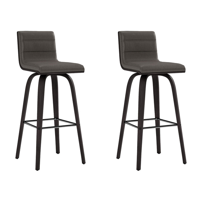 Vienna - 30" Swivel Bar Stool - Black Wood