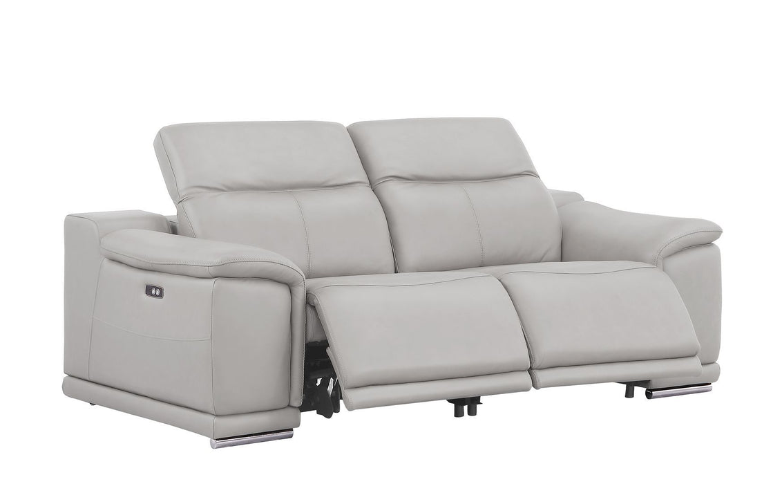 2679 - Power Reclining Sofa, Loveseat & Chair Set In Genuine Leather (6 Recliners)