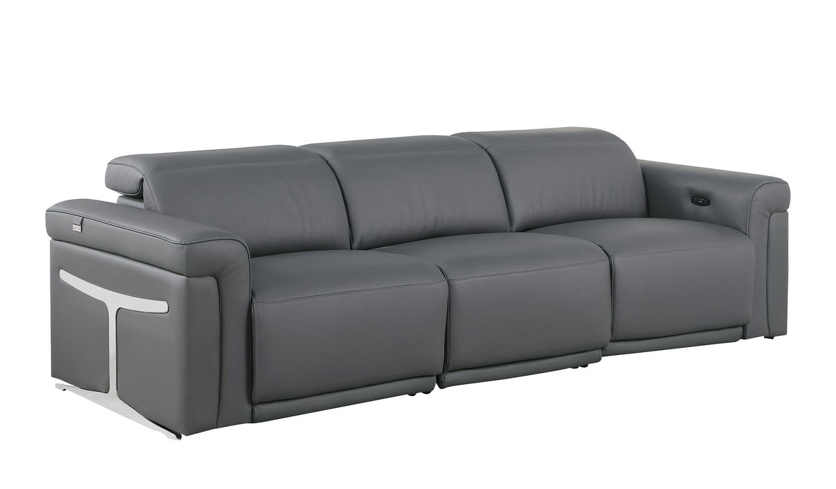 1126 - 3-Piece Modular Power Reclining Sofa In With 3 Power Recliners & Power Headrests