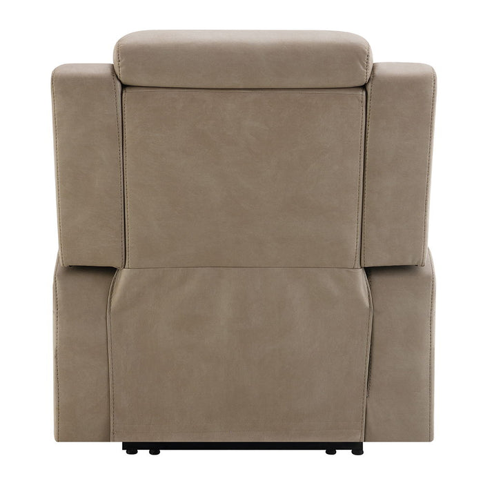 Lugo - Power Motion Recliner With Cup Holder - Camel