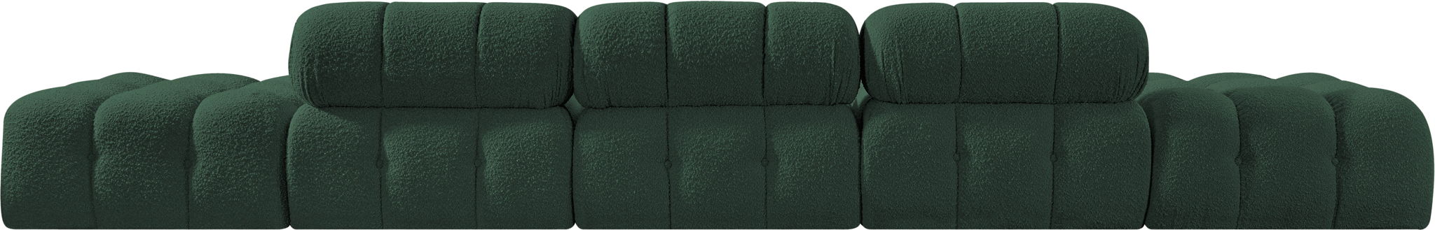 Ames - 5 Piece Boucle Upholstered Modular Sofa With 2 Armless Seats