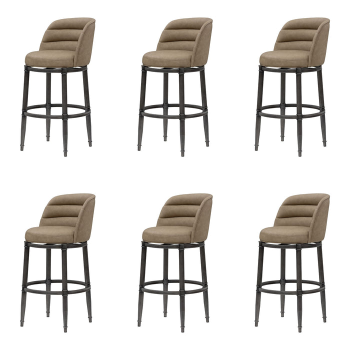 Eunice - Faux Leather Upholstered Swivel Barstool