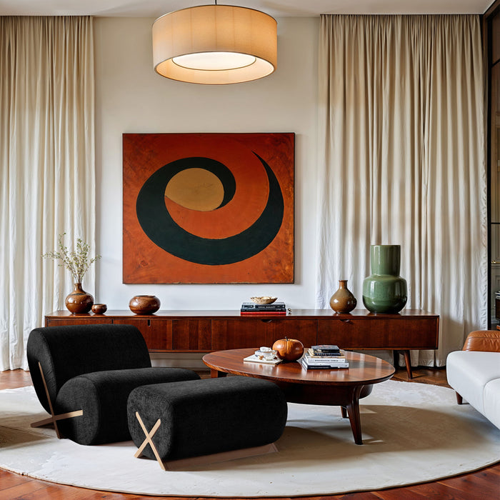 Akira - Fabric Ottoman