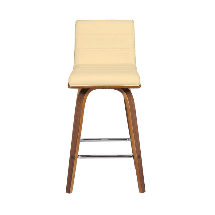 Vienna - 26" Swivel Counter Stool - Walnut Wood