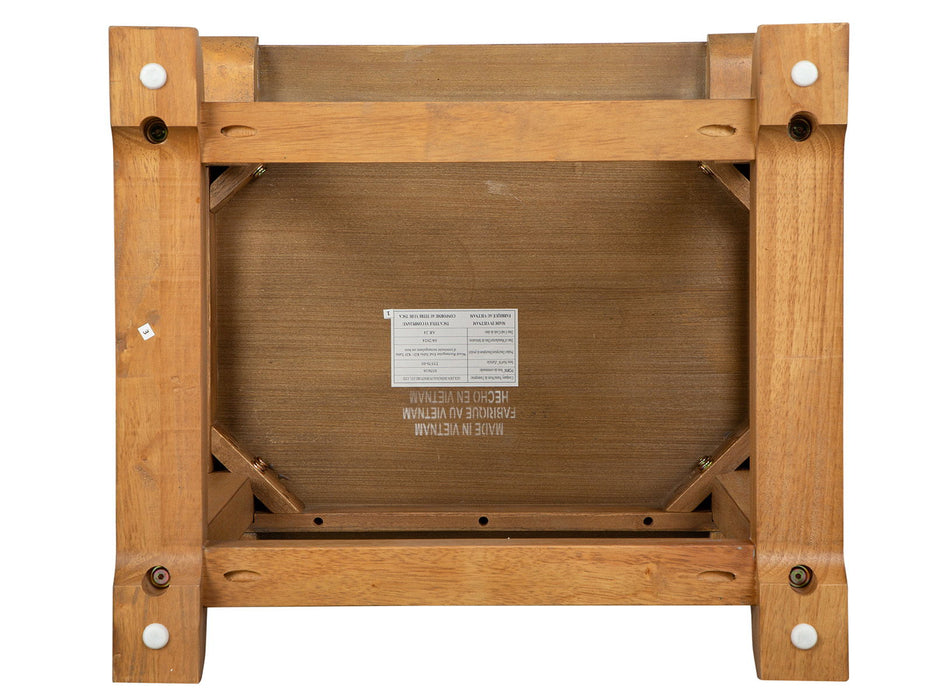 Lindon - Rectangular End Table - Belgian Wheat