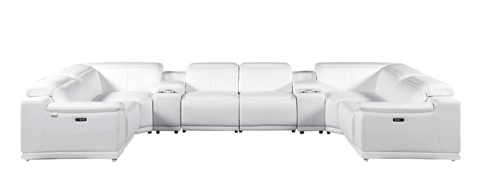 9762 - 8-Piece U-Shaped Sectional Sofa With 4 Power Recliner