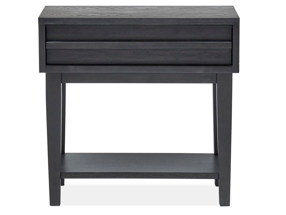 Lindon - Dark Open Nightstand - Coffee Bean