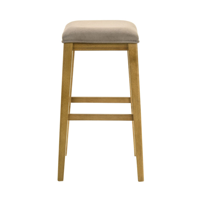 Jane - Contemporary Transitional Wood Bar Height Kitchen Bar Stool