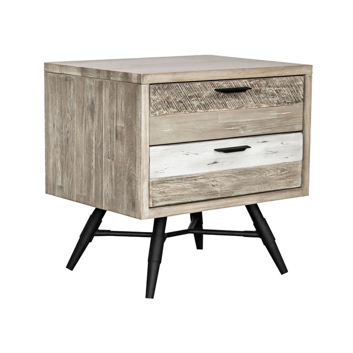 Bridges - 2 Drawer Nightstand - Two Tone Acacia