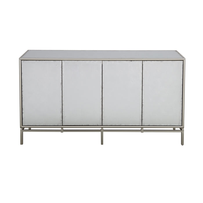 Silvermist - Four Door Credenza - Silver